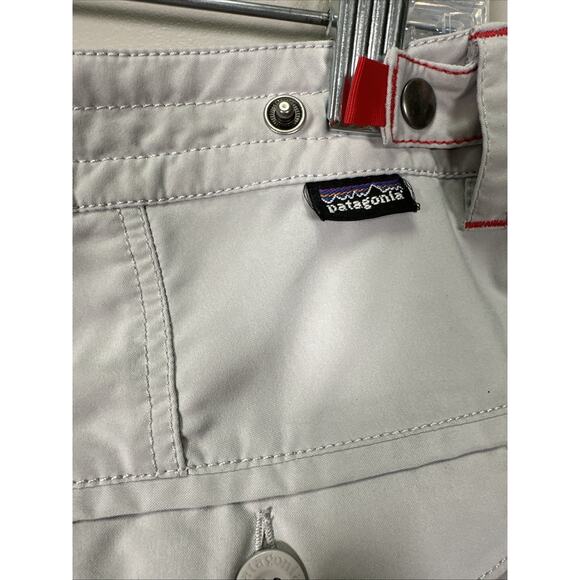 Patagonia Byway Pants Womens 6 White‎ Convertible Cargo Mid Rise Hiking - Picture 3 of 6